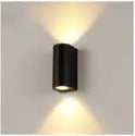 APPLIQUE LAMPADA DA PARETE A MURO GU10 LED PER INTERNO ESTERNO MODERNO FARETTO NERO