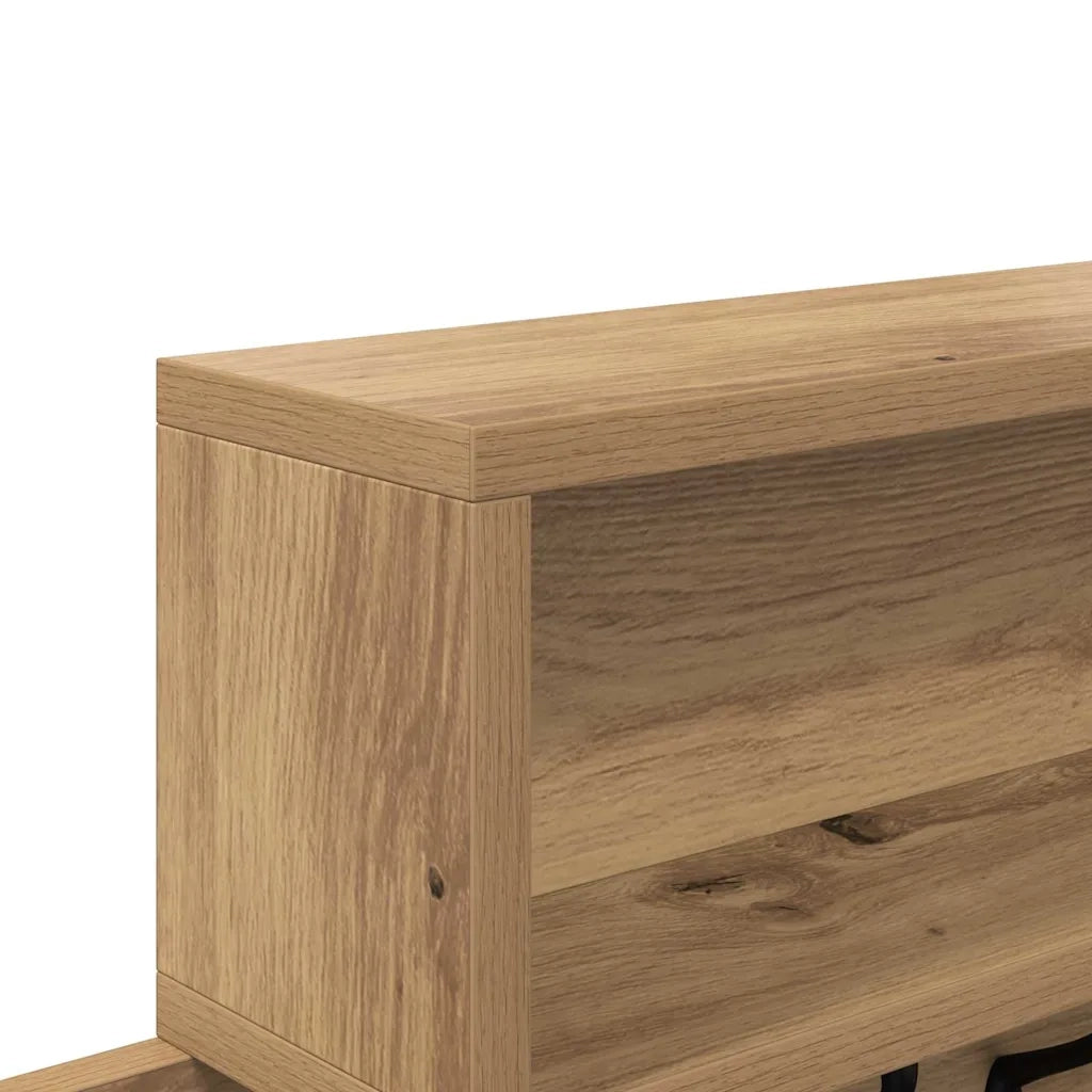 Appendiabiti a muro Rovere artigianale 100 x 12 x 43,5 cm 874418