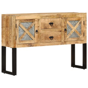 Buffet credenza cassettiera armadio mobile contenitore organizer per cucina soggiorno salotto 110 x 30 x 74 cm legno di mango marrone grezzo 02_0029512