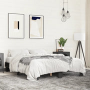 Giroletto Nero 150x200 cm in Legno Multistrato e Metallo 3280232