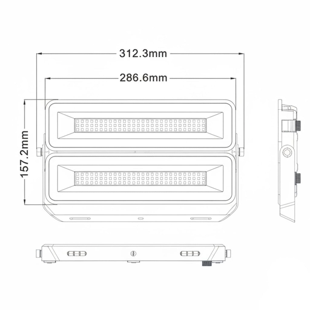 Faro LED modulare per esterno faretto impermeabile IP65 staffa orientabile luci giardino negozio tabelle insegne potenza 200W