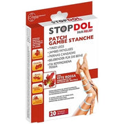 Trade Shop - Set 20 Cerotti Antidolorifici Con Vite Rossa Patch Per Gambe Stanche Sollievo Dolore 119768 -