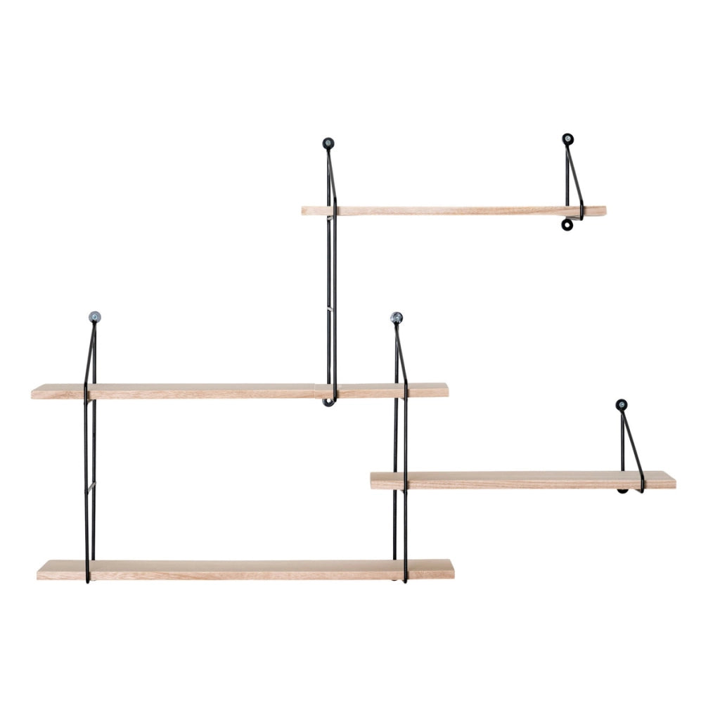 Mensola Harlem, Marrone, Legno, 17,5x99x62 cm