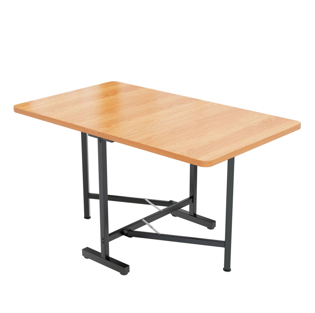 Tavolo da pranzo allungabile e pieghevole; MDF; colore rovere bianco americano