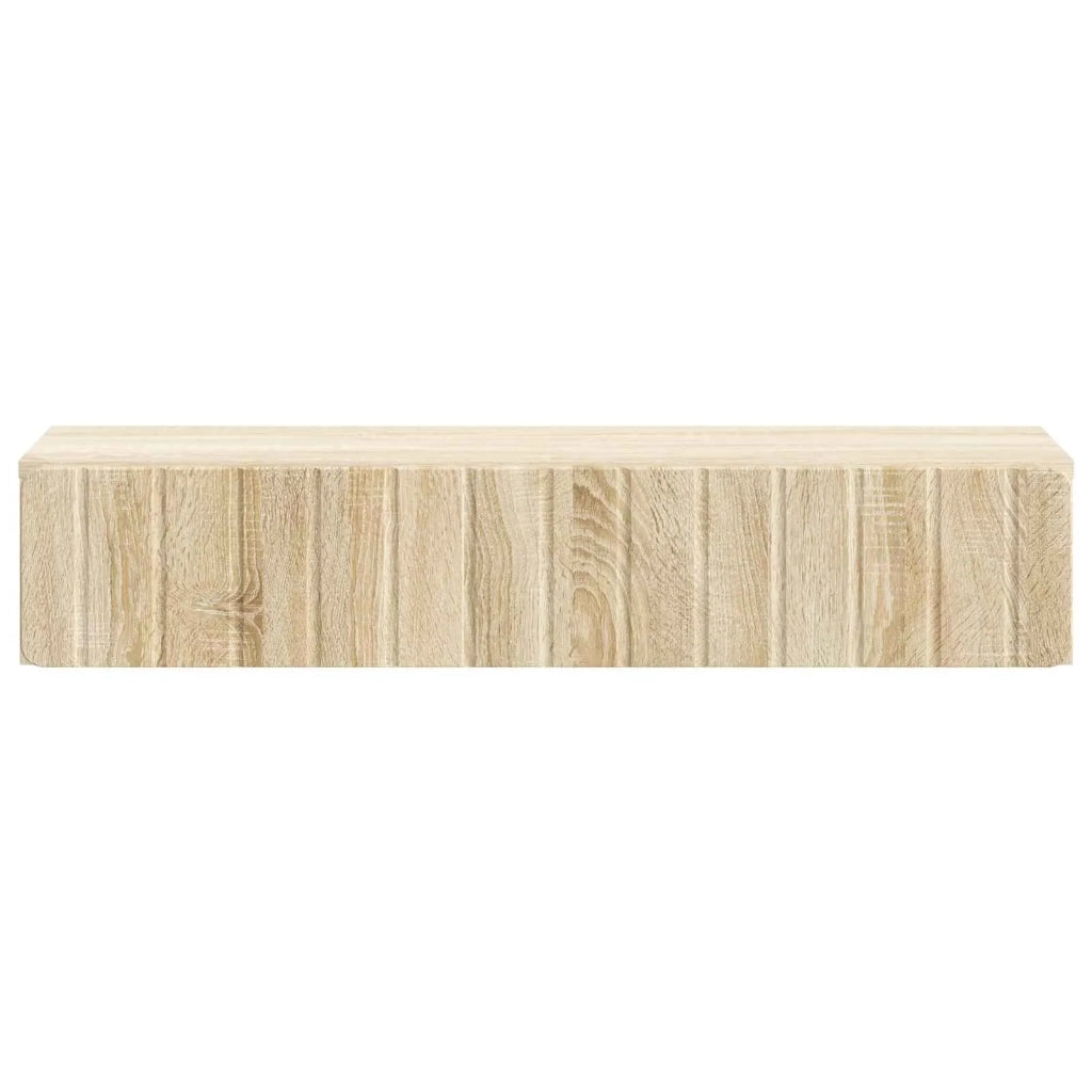 Tavolino da Parete Laterale Rovere Sonoma 87,5 x 34,5 x 17 cm 898327