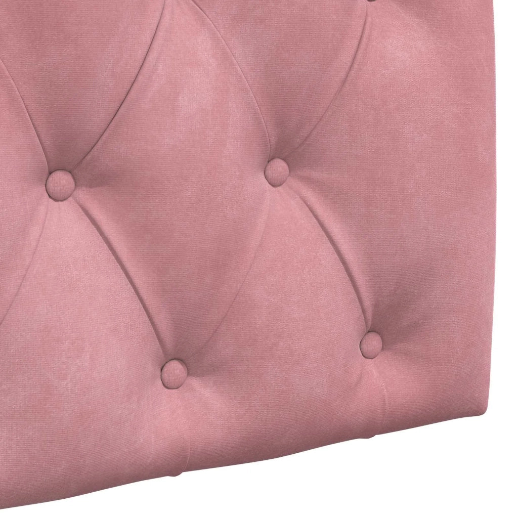 Testiera | Testata sospesa Con luce LED Rosa Velluto