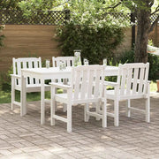 Sedia da Giardino 4 pcs Bianco 65.5 x 59 x 88 cm Polietilene 3335795