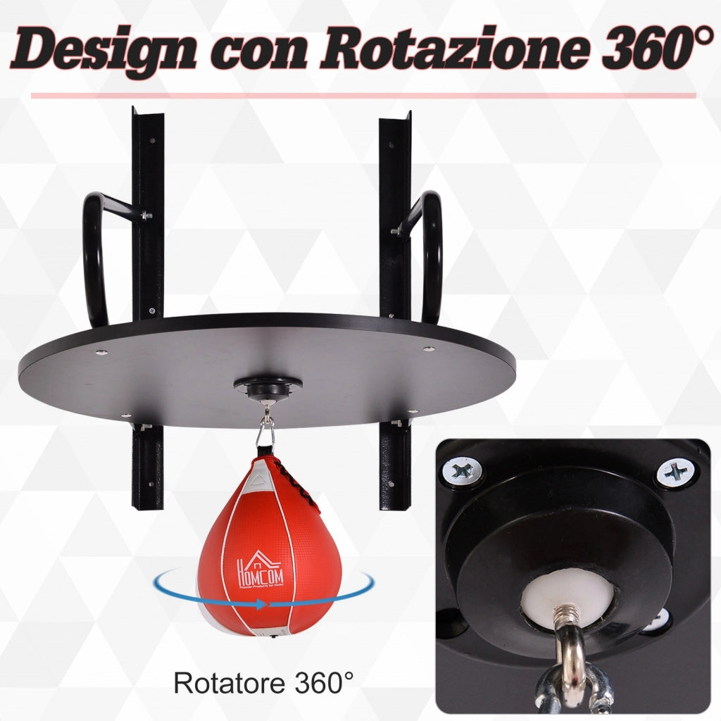EasyComfort Set Boxe Pera Veloce con Piattaforma Installazione a Muro, Pompetta, Accessori Inclusi, 60 x 73 x 80 cm
