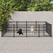 Gabbia per Cani da Esterno in Acciaio 11,58 mÂ²