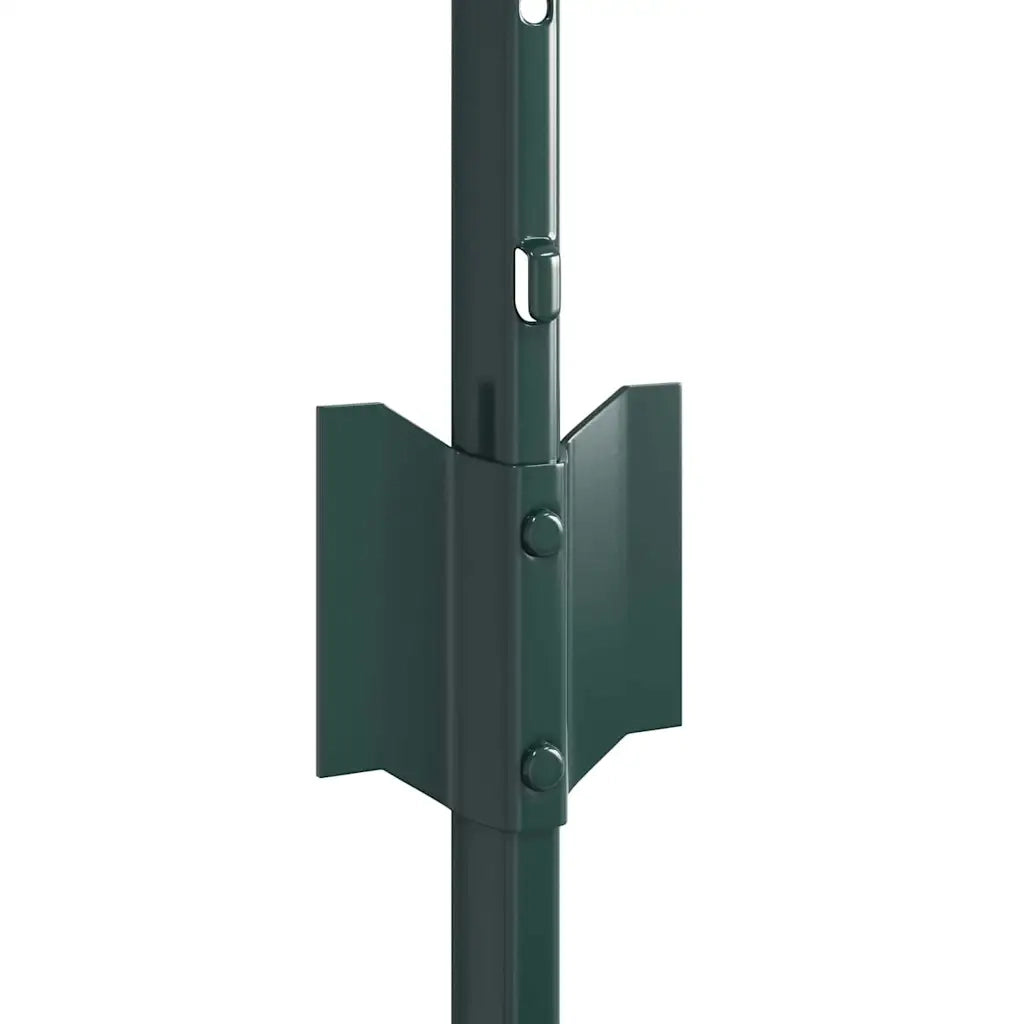Palo della recinzione 22 pz Verde 120 cm Acciaio CFW9897738