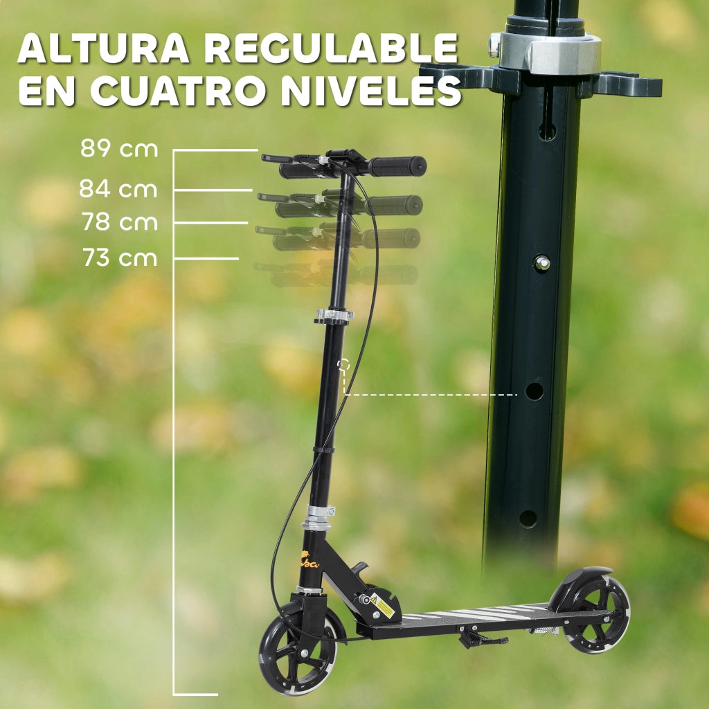 Patinete Pieghevole per Bambini ¨C Zephmum ¨C Nero con Luci LED