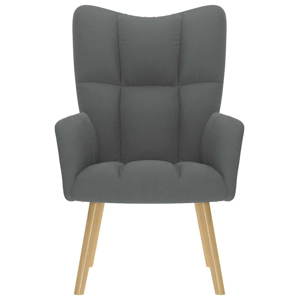 vidaXL Sedia Relax Grigio Scuro in Tessuto