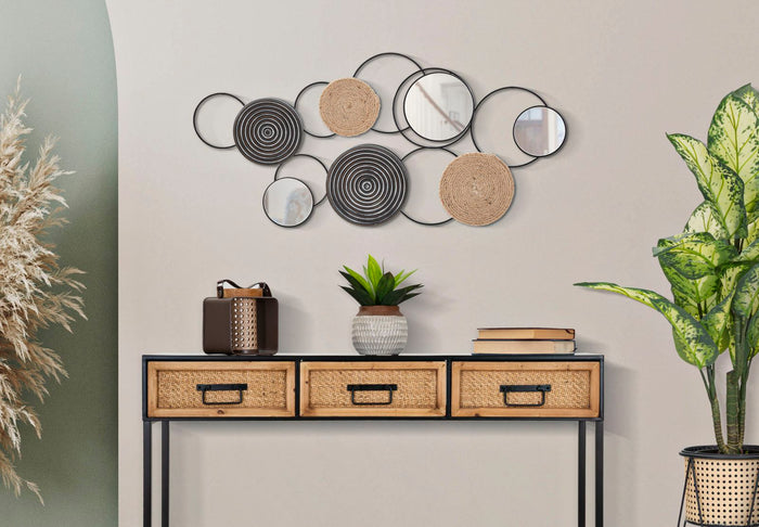 Pannello da Muro Triby 106,5x4,5x52 cm in Ferro Poliestere