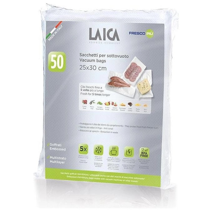 Sacchetti per sottovuoto 25X30CM 50PZ