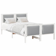 Letto matrimoniale | Letto per adulti | Struttura del letto Grigio chiaro 120 x 200 cm Tessuto