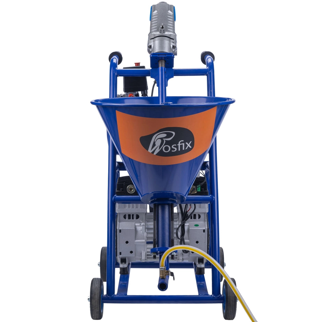 Agitatore per Intonaco Rosfix Blue Dragon BD41 – 4100W, 15L/Min, 20MPA | Serbatoio 25L, Compressore Integrato