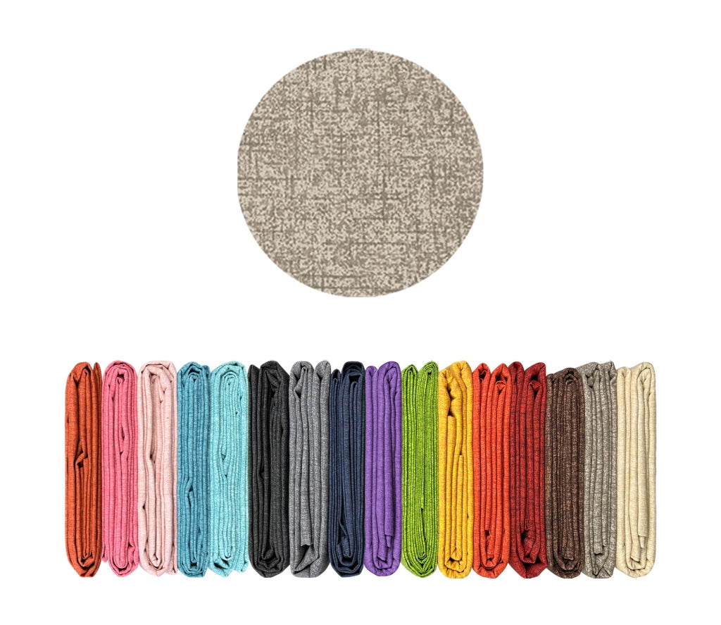 Telo Arredo Tinta Unita Made in Italy in Cotone Panama Grandfoulard Copritutto Tortora - 1 Posto 280x170