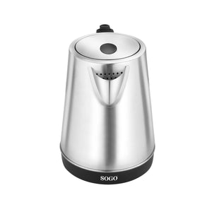 SOGO Bollitore Elettrico Senza Fili 1,7L 2200W Acciaio Inox con Spegnimento Automatico