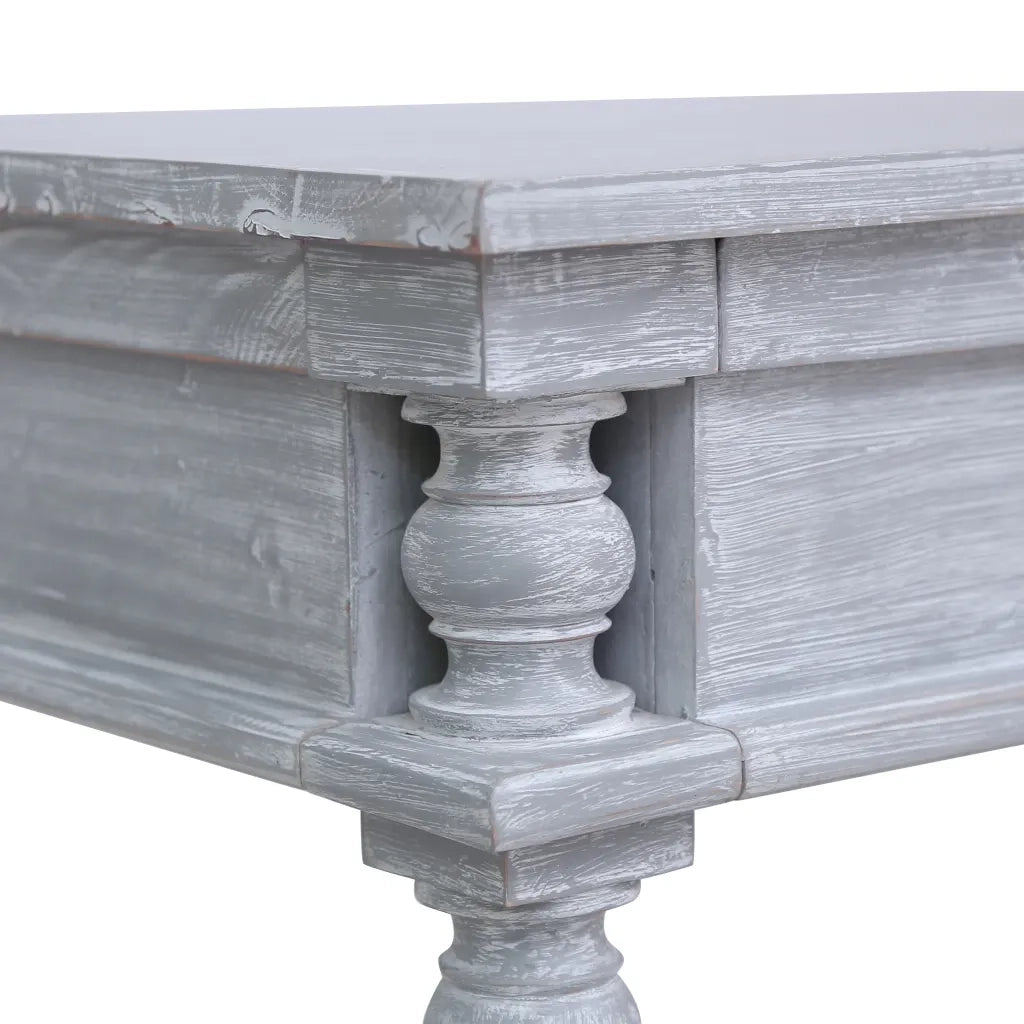 Scrivania 115x50x78 cm in Legno Massello di Mogano cod mxl 60654