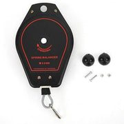 Sostegno per attrezzi 0,6-2,0 kg - Supporto per strumenti scorrevole - Capacità di sospensione per nastro - Costruzione metallica/rubnera - Dimensioni 18 x 10,3 x 4 cm - Peso 408 g - Sistemi di sospensione