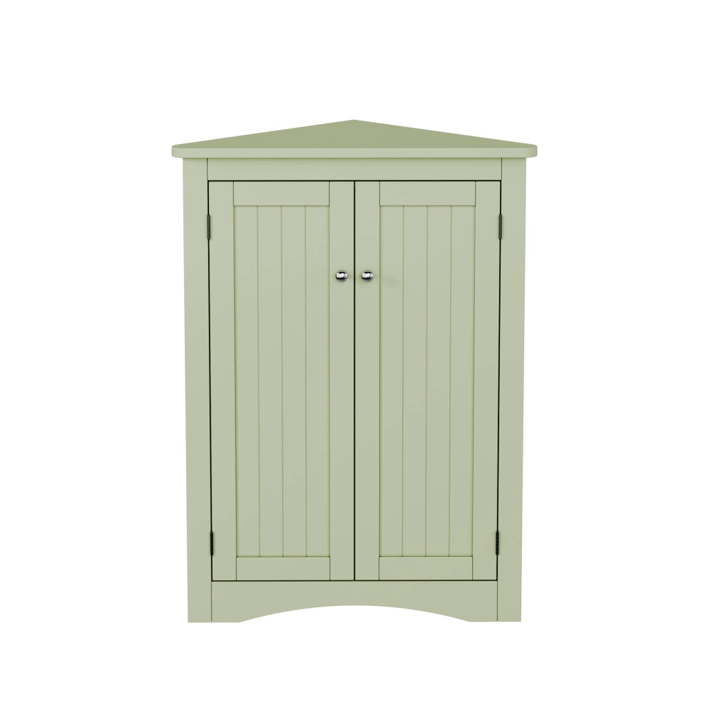 Mobile angolare freestanding a 2 ante; 61;5 × 80 cm; MDF laccato verde
