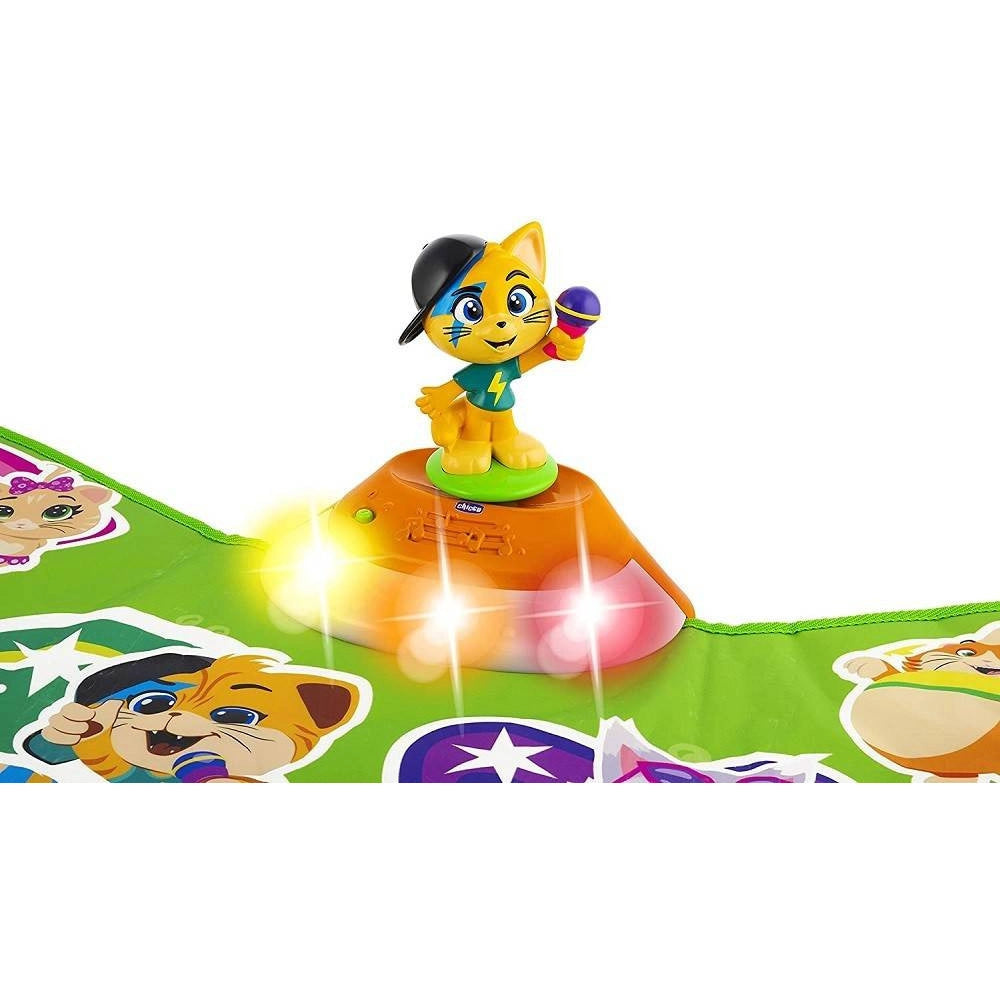 Trade Shop - Gioco Tappeto Dance Musicale Morbido 44 Gatti Con Suoni E Luci Rgb +2 4 Anni -