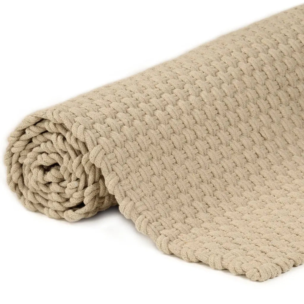 Tappeto Rettangolare Naturale 120x180 cm in Cotone cod mxl 59043