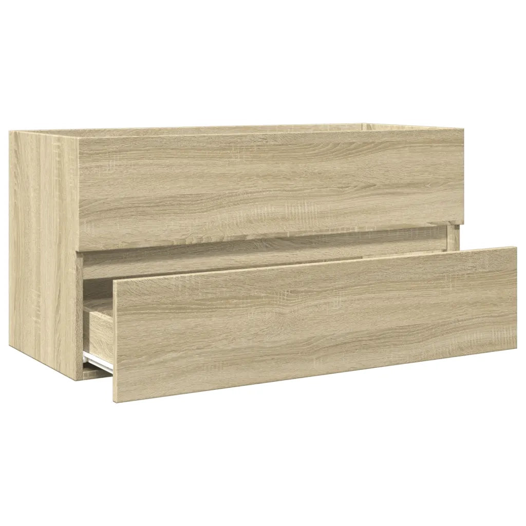 Mobile Lavabo Rovere Sonoma 90x38,5x45 cm in Legno Multistrato