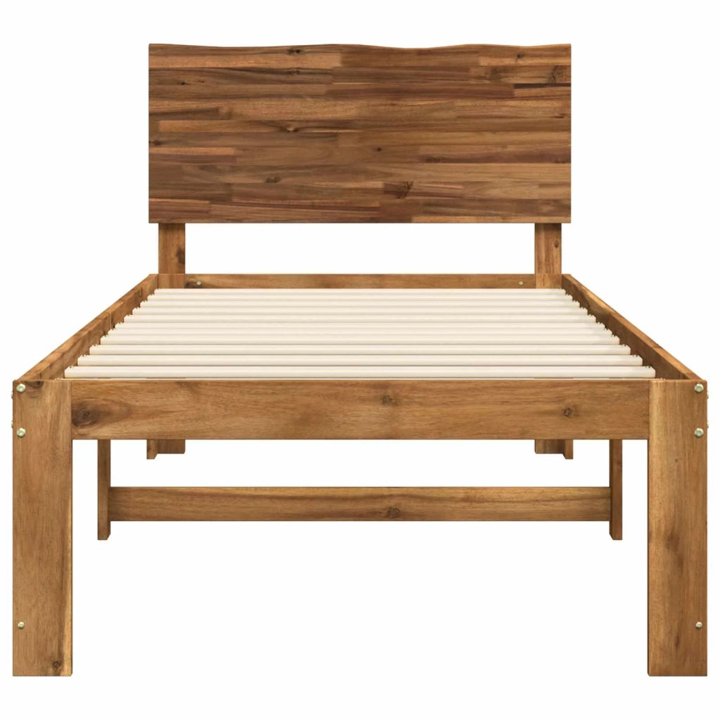 Letto Singolo con Testiera ROSTOCK Naturale 90 x 190 cm 903441