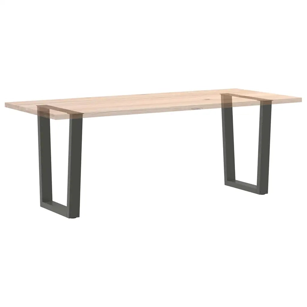Gambe per tavolo da pranzo a forma di V 2 pz Antracite 70x(72-73,3) cm Acciaio 4012646