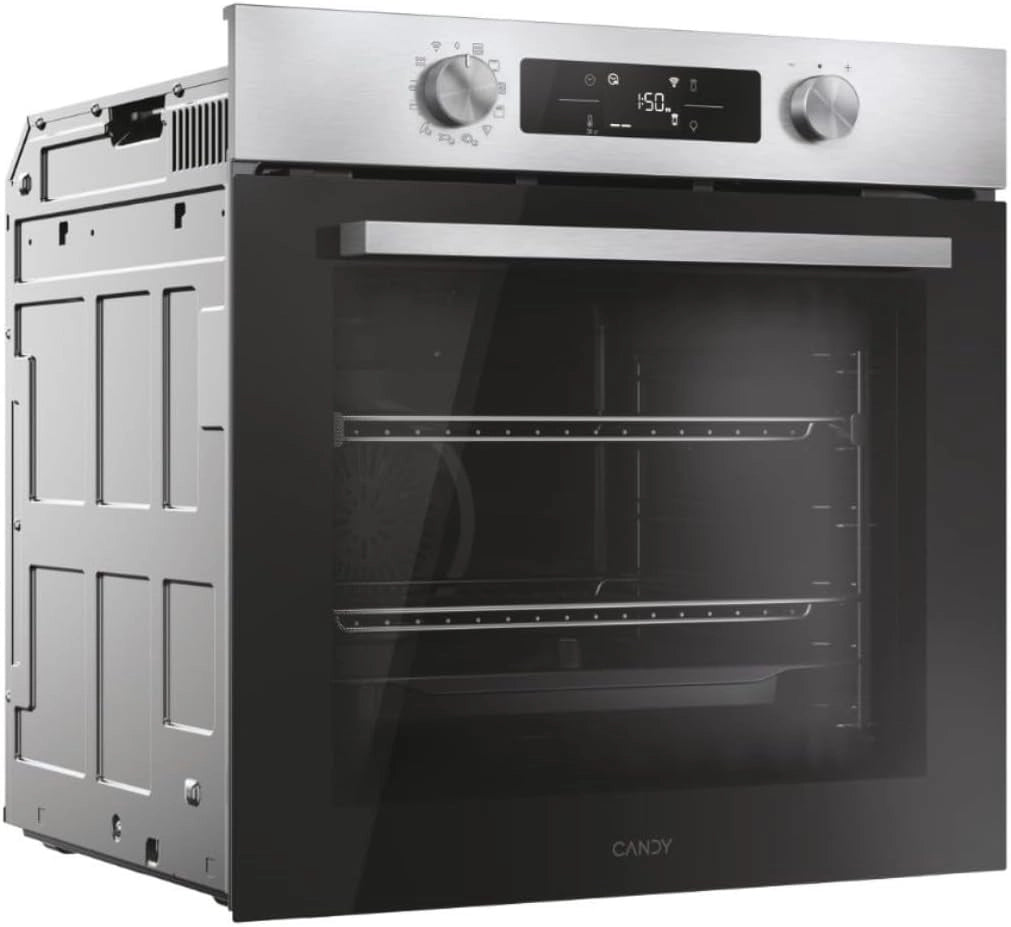 Candy ca6 n5b3ehtx forno da incasso elettrico termoventilato, classe a++, 78 litri, 12 funzioni