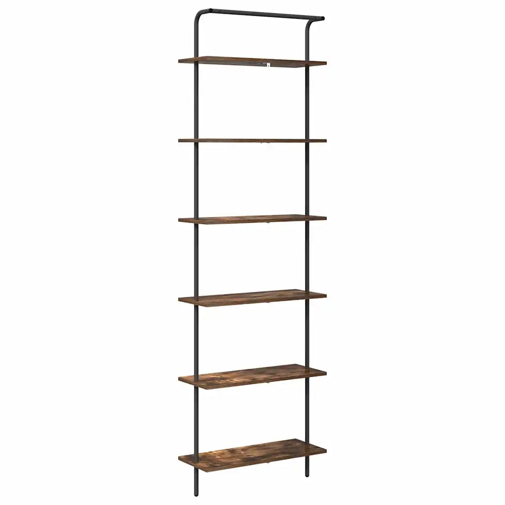 Libreria Rovere fumé 60 x 24 x 203 cm Legno multistrato