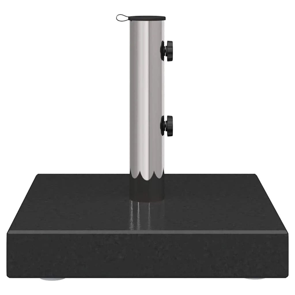 Base moderna per ombrellone con ruote 41 x 41 x 37 cm robusta ed elegante base da giardino in granito nero 02_0058507