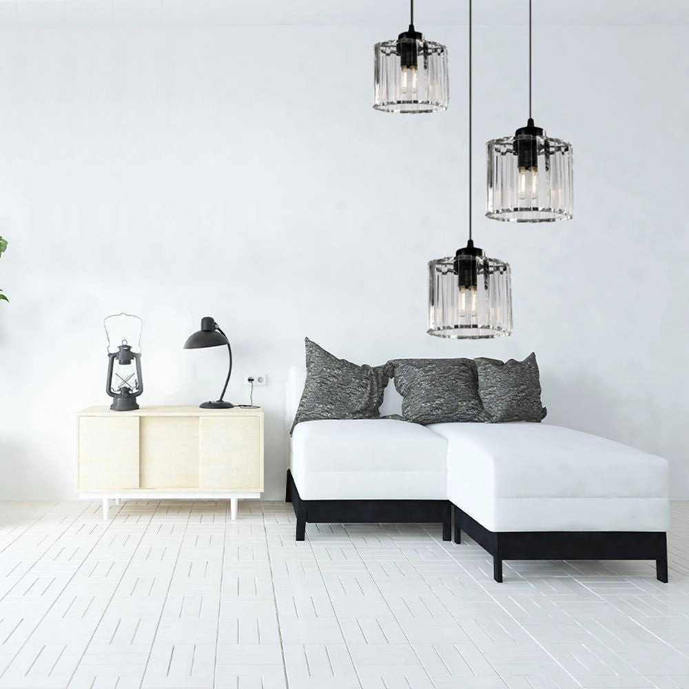 Lampada Da Soffitto Cristallo Black APP513-3CPR