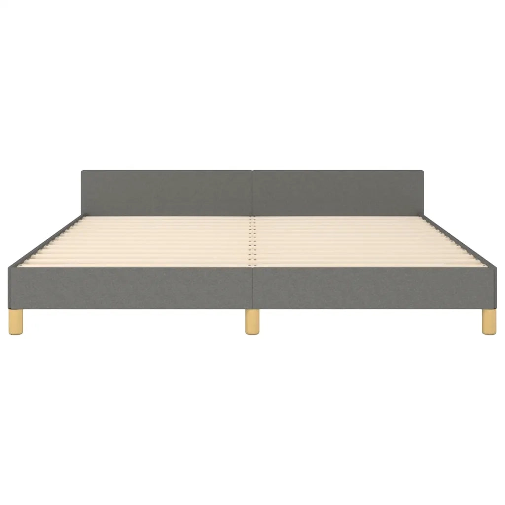 Giroletto senza Materasso Grigio Scuro 160x200 cm Tessuto 347424