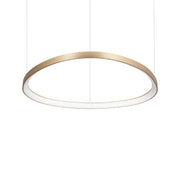 Lampada A Sospensione Gemini 1 Luce Led Integrato Ottone 56W Ip20