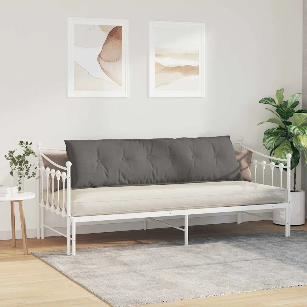 Cuscino per Schiena Grigio chiaro 180 x 50 cm Tessuto in Cords 42014951