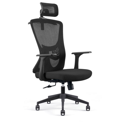 Sedia Poltrona Direzionale da Ufficio in Similpelle Nera