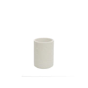 Portaspazzolino bianco linea Arizona in poliresina design moderno Feridras