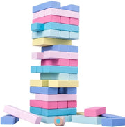 Giocattoli per bambini, 51 blocchi da costruire in legno, giocattoli educativi