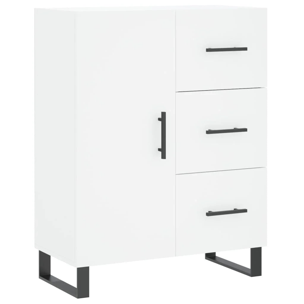 Buffet credenza cassettiera armadio mobile contenitore organizer cucina soggiorno salotto alto 69,5 x 34 x 180 cm legno ingegnerizzato bianco 02_0032686