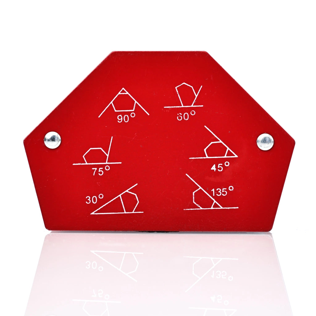 Set di 6 Squadre Magnetiche per Saldatura – Precisione e Durata | Acciaio Inossidabile, Rosso, 1,48 kg