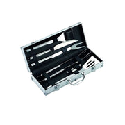 SET ATTREZZI UTENSILI BARBECUE 6PZ ACCIAIO INOX VALIGETTA ALLUMINIO OMPAGRILL 06420