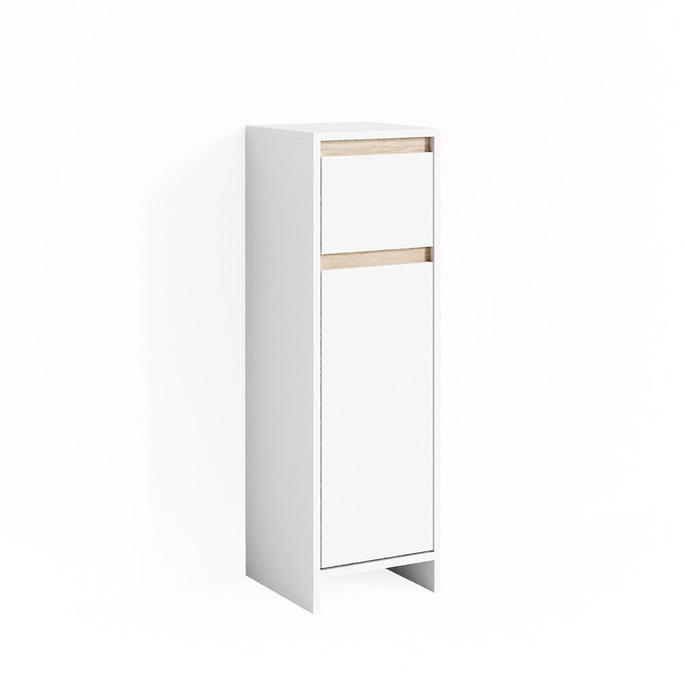 Vicco Mobiletto bagno Bianco/Sonoma 30 x 95 cm