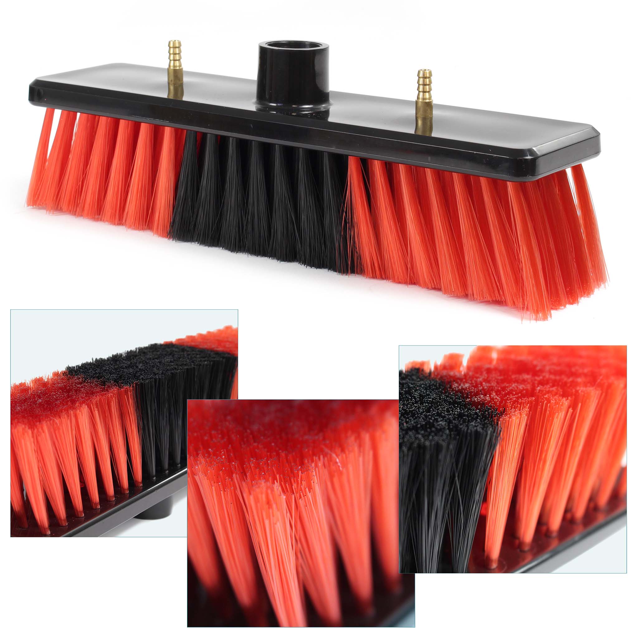 Spazzola telescopica per lavaggio 9 m con erogazione d'acqua Pulizia finestre e pannelli solari