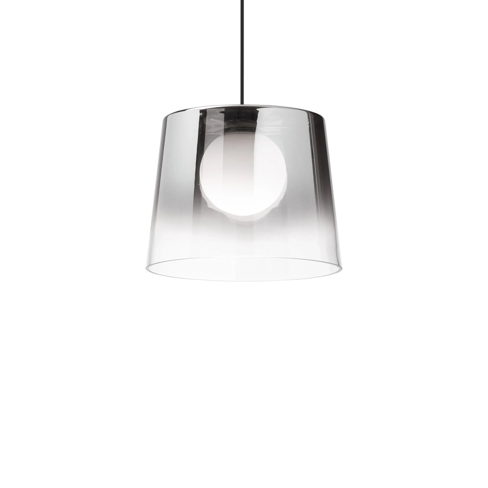 Sospensione Vintage-Decò Fade Metallo Cromo 1 Luce G9 3W 3000K Luce Calda