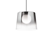 Sospensione Vintage-Decò Fade Metallo Cromo 1 Luce G9 3W 3000K Luce Calda