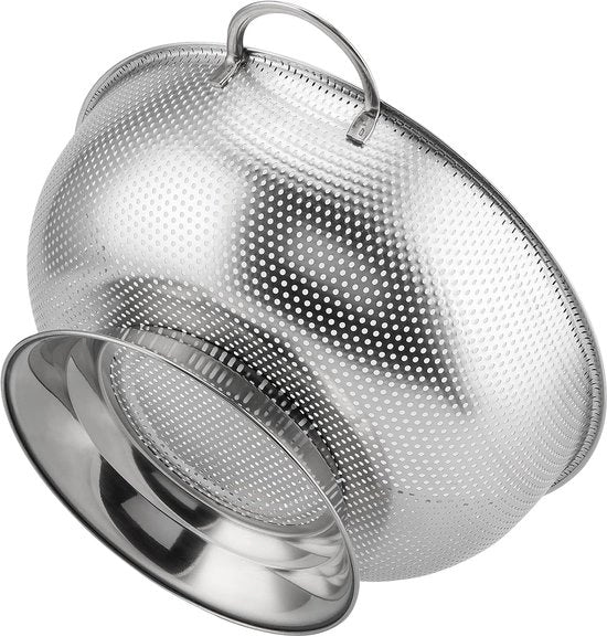 Grande setaccio in acciaio inossidabile - ideale per pasta e verdure - 1 pezzo - 28,5 cm