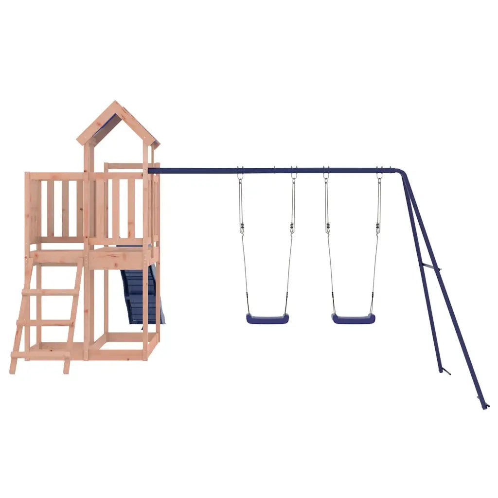 Set da Gioco da Esterno in Legno Massello di Douglas