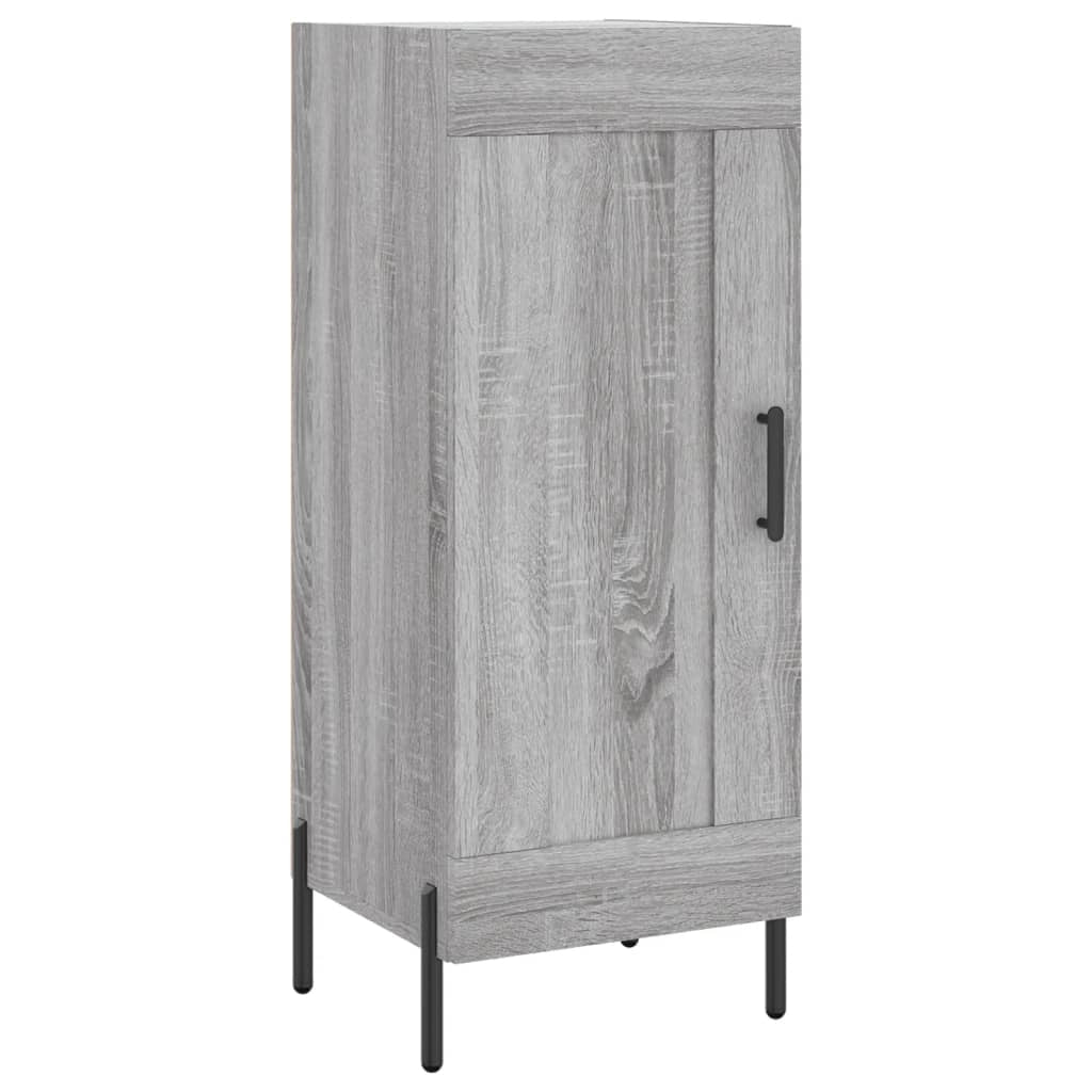 Buffet credenza cassettiera armadio mobile contenitore organizer cucina soggiorno salotto rovere Sonoma alto 34,5 x 34 x 180 cm legno ingegnerizzato grigio 02_0035229